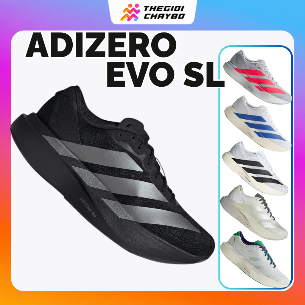 Giày Chạy Bộ Nam Nữ Adidas Adizero EVO SL - Giày Thể Thao Nhẹ Êm Chạy Daily Tempo Road Running