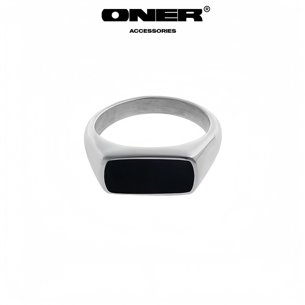 Nhẫn ONER Thép Titan ( không gỉ ) "Noir Ring" ( Bảo Hành Thép 1 Tháng )