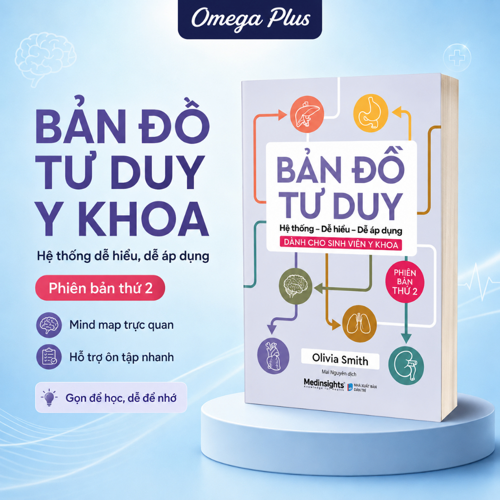 Sách Bản Đồ Tư Duy Dành Cho Sinh Viên Y Khoa (phiên bản 2) - Hệ thống dễ hiểu, dễ áp dụng - Olivia S