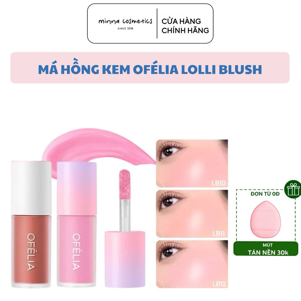 [Ofélia] MÁ HỒNG KEM OFELIA LOLLI LIQUID BLUSH