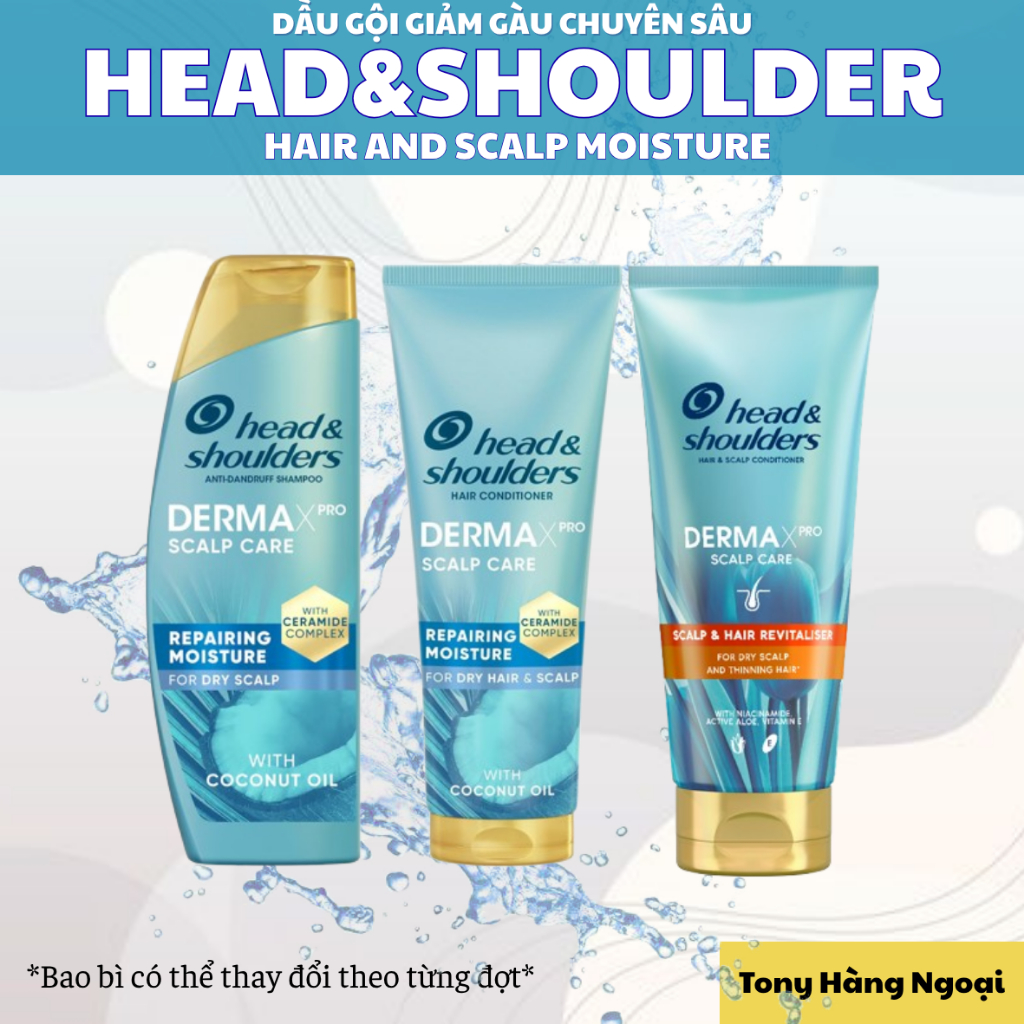Head&Shoulders DermaXPRO – Chăm Sóc Da Đầu Khô, Phục Hồi Cảm Giác Mềm Mượt Cho Tóc – Tony US Mart
