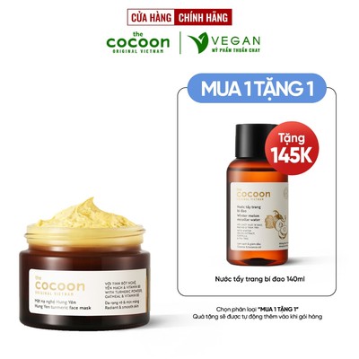 Mặt nạ nghệ Hưng Yên cocoon 30ml thuần chay sáng da đều màu