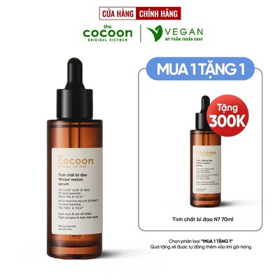 Tinh chất bí đao cocoon 70ml n7 với 7% Niacinamide serum Winter melon