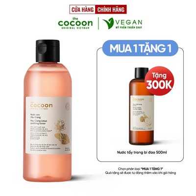 Toner nước cân bằng da SEN Hậu Giang cocoon 310ml - VEGAN - Mỹ phẩm thuần chay