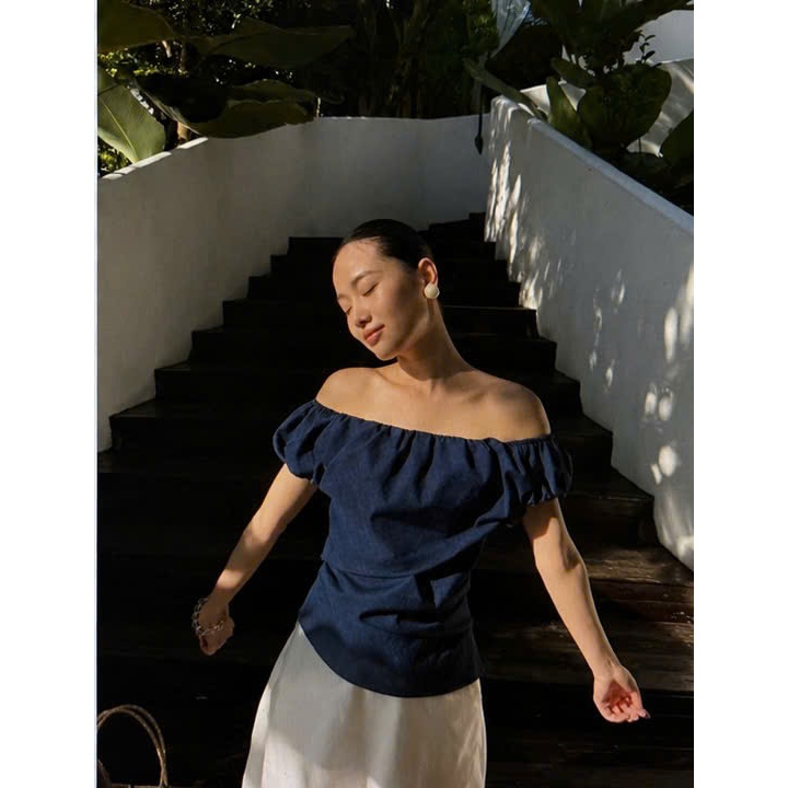 𝗣𝗼𝗹𝗼 𝗟𝗶𝗻𝗲𝗻 - |BEELY| - Áo Linen trễ vai