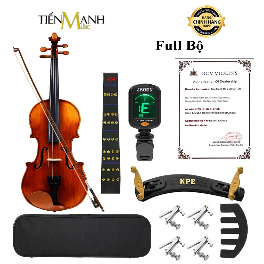 [Chính Hãng] Đàn Violin Scott Cao STV-150 Size 4/4 - Vĩ Cầm, Violon STV150 Kèm Phụ Kiện