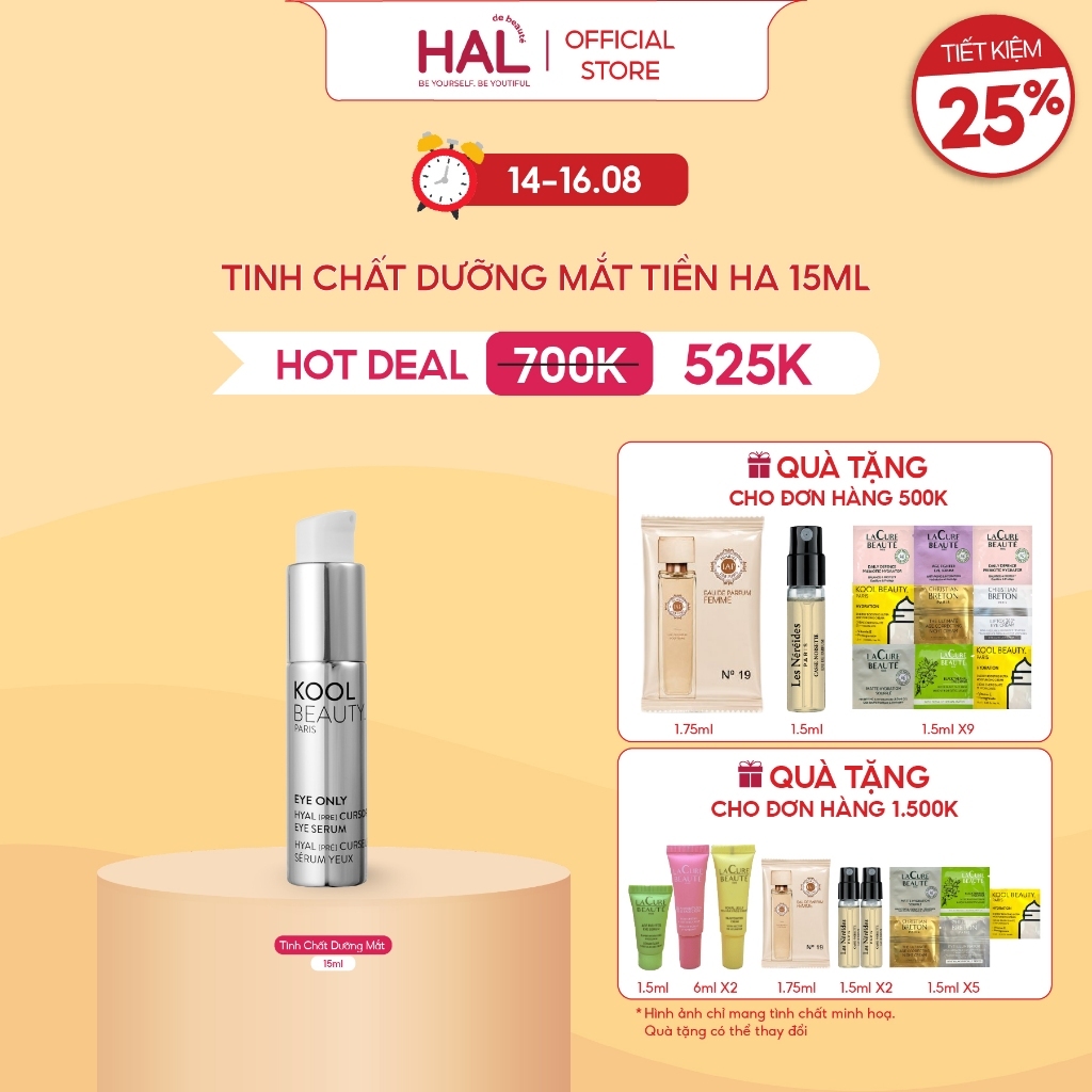 Tinh Chất Dưỡng Mắt Kool Beauty Hyal [Pre] Cursor Eye Serum 15ml