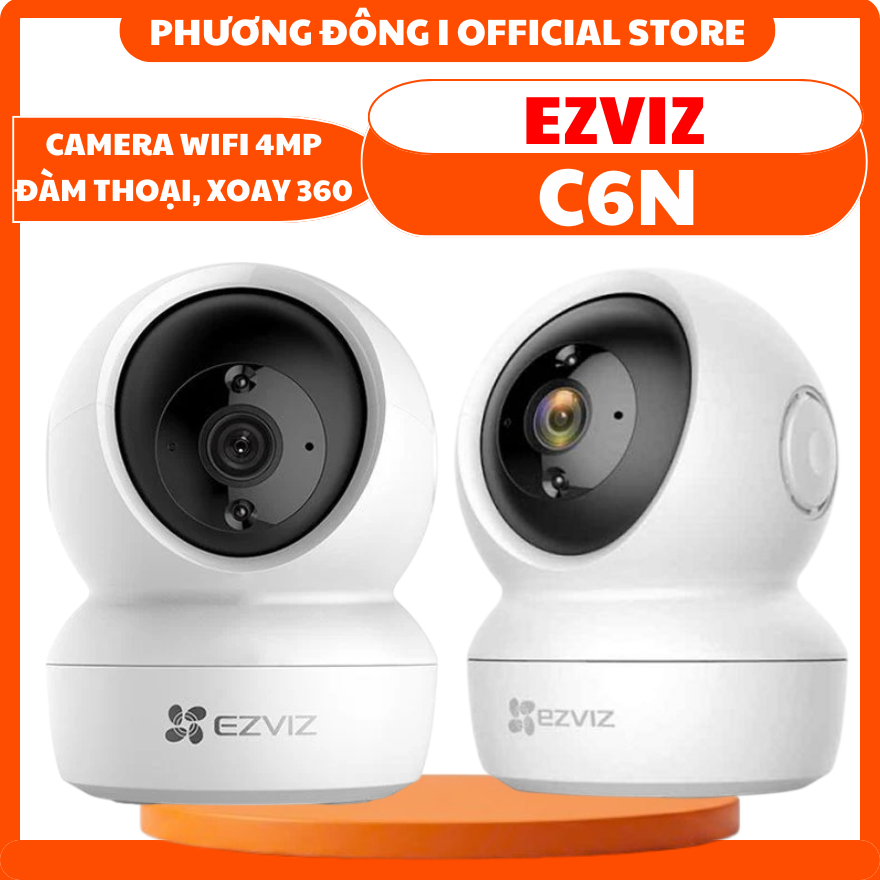 CAMERA WIFI TRONG NHÀ EZVIZ C6N 4MP 2K - XOAY 360 ĐỘ, ĐÀM THOẠI 2 CHIỀU, PHÁT HIỆN VÀ CẢNH BÁO CHUYỂ