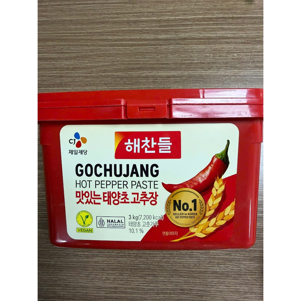 Tương Ớt Hàn Quốc Gochujang CJ Haechandle 3kg | Sốt Ớt Gochujang Dùng Nấu Ăn, Ướp Thịt, Trộn Mì