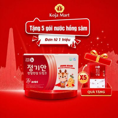 Nước hồng sâm cho bé lộc nhung hươu non Jung Kian – 30 gói x 30g