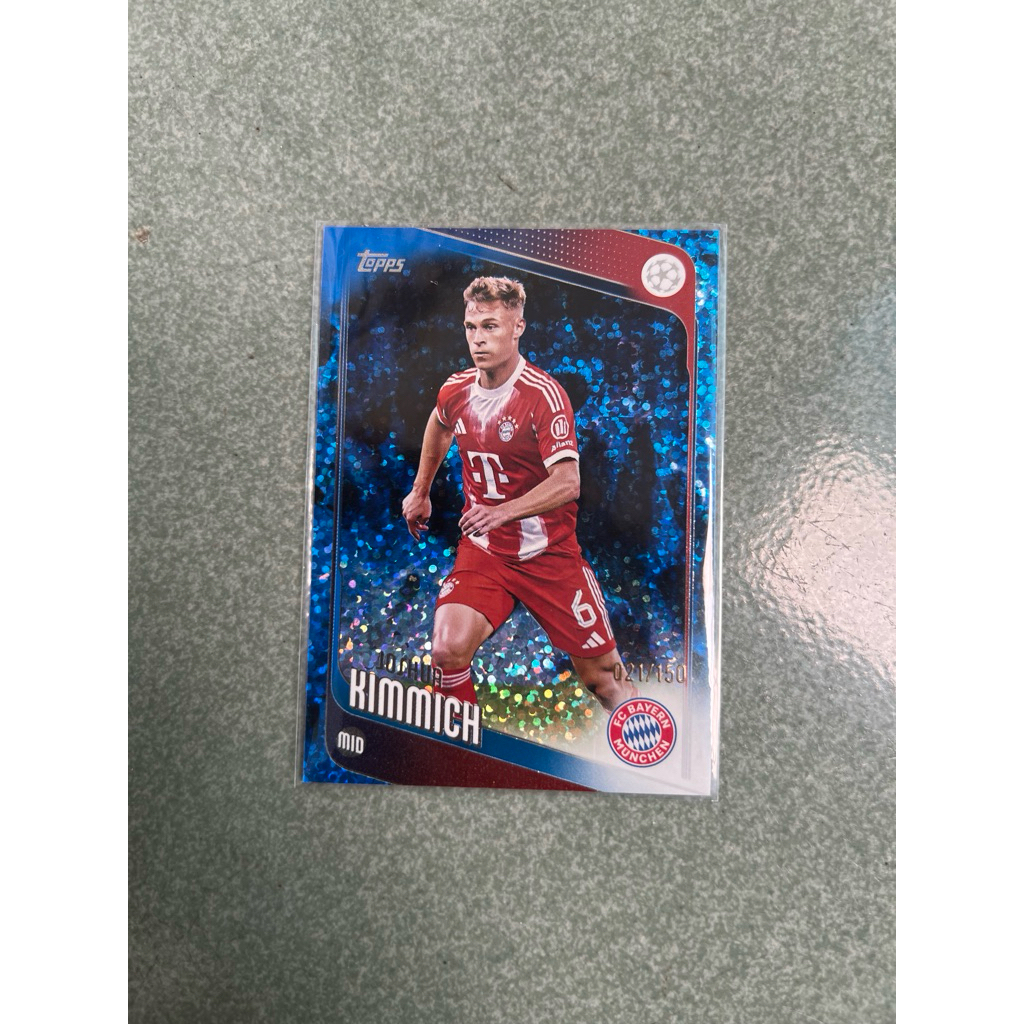 Thẻ cầu thủ Joshua Kimmich - Blue Parallel 021/150 - Topps UEFA Club Competitions 2025/26 - Bayern M