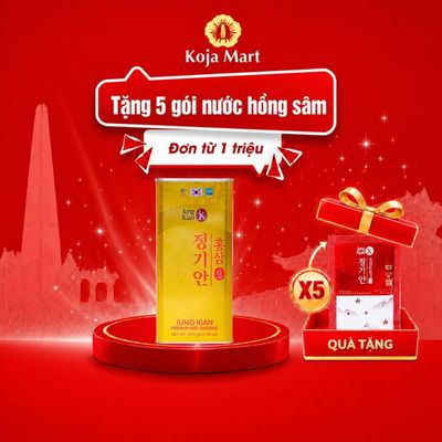 Hồng sâm củ khô 6 năm tuổi Hàn Quốc Jung Kian - 300g (11 – 20 củ)