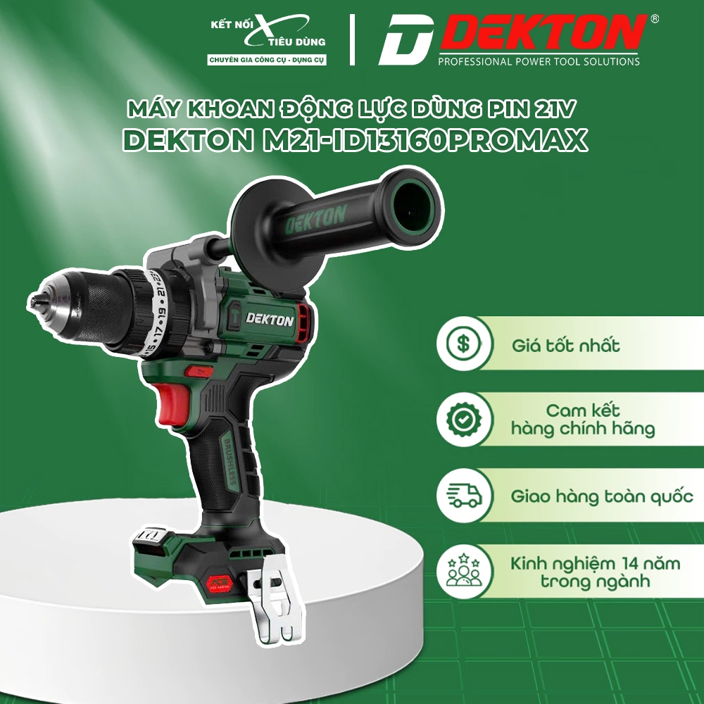 Máy khoan động lực dùng pin 21V Dekton M21-ID13160PROMAX