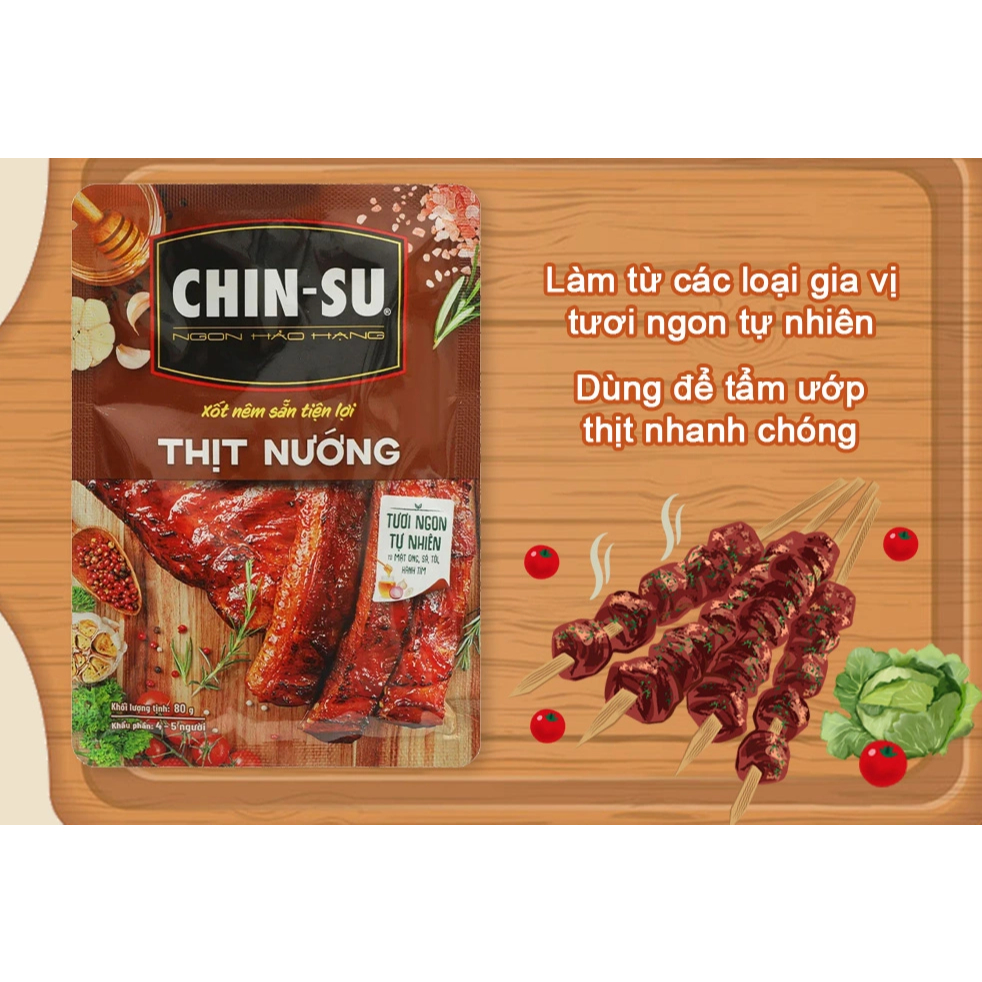 Xốt gia vị thịt nướng Chinsu 80g