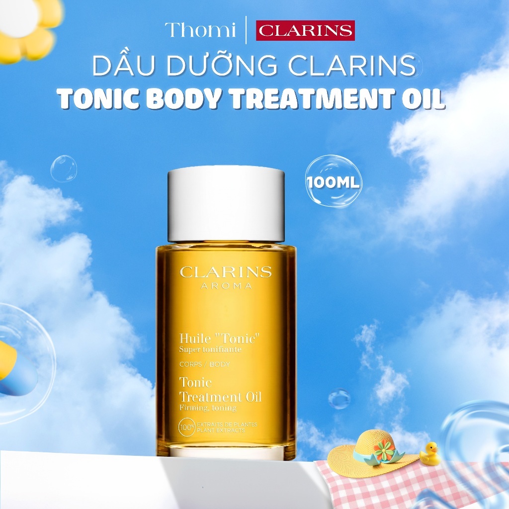 Dầu Dưỡng Thể Săn Chắc Ngăn Ngừa Rạn Da Clarins Tonic Body Treatment Oil 100Ml
