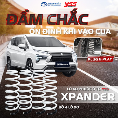 Lò xo phuộc ô tô YSS xe Mitsubishi Xpander (2017-nay) Performance Spring 4pcs/set (SKA-MI-01S)
