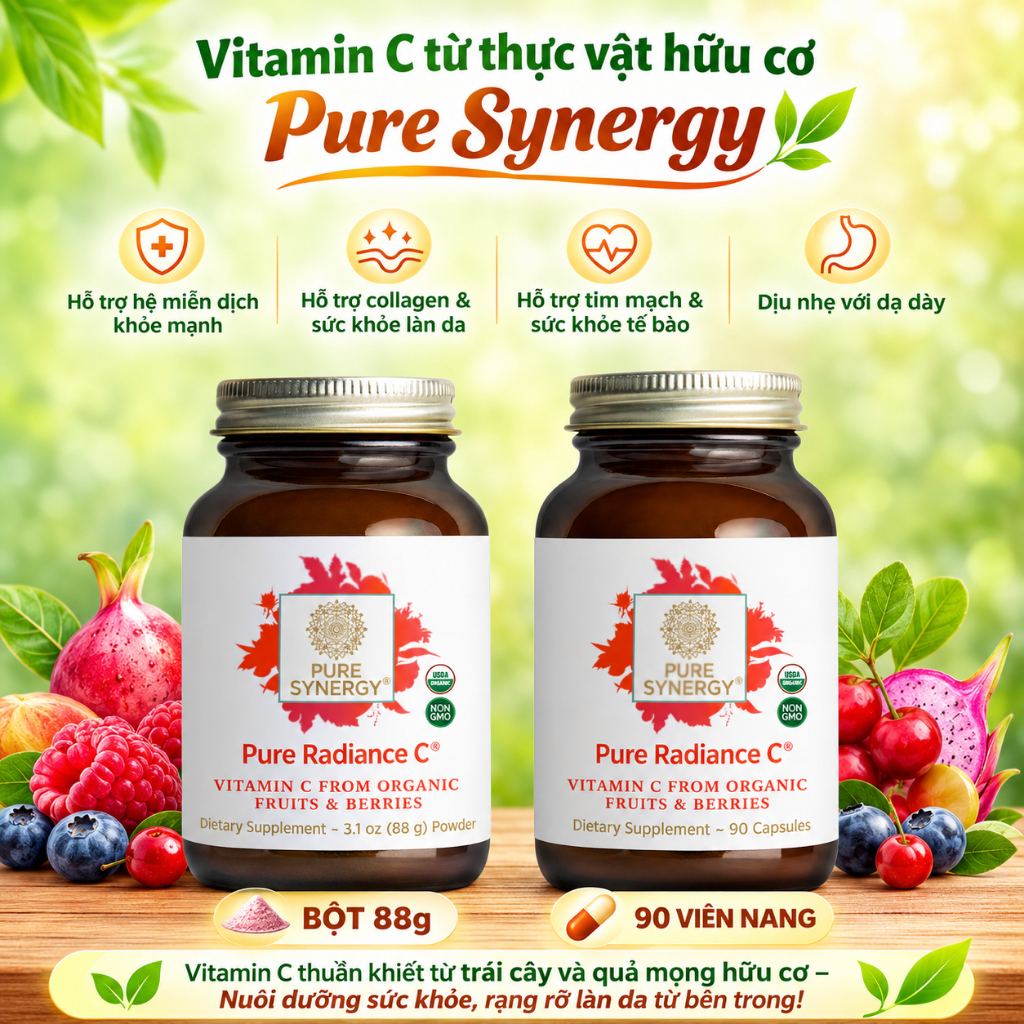 Vitamin C từ thực vật hữu cơ Pure Synergy