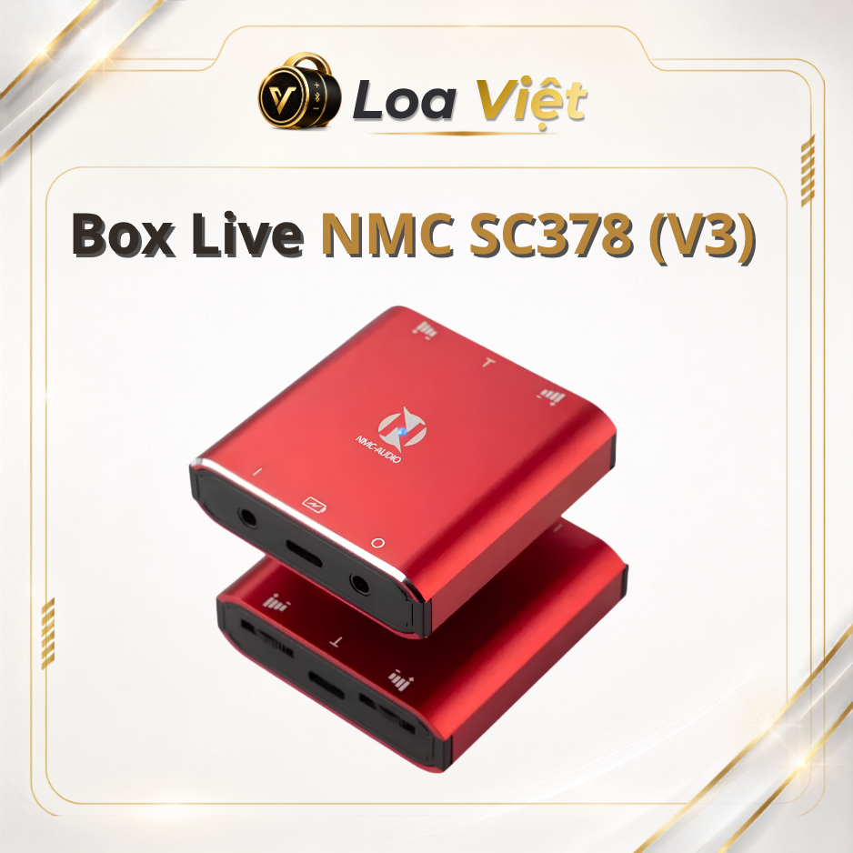 Box Livestream NMC-AUDIO SC378 V3 Stereo OTG Thu Âm Thanh Đàm Thoại 2 Chiều Vừa Live Vừa Sạc