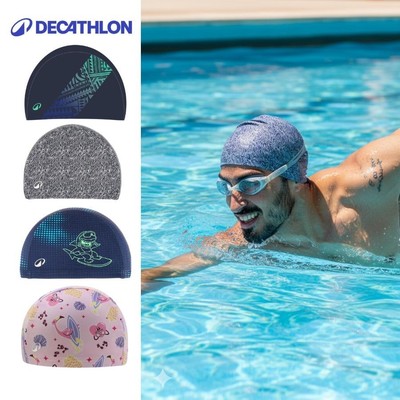Mũ bơi người lớn vải lưới thoải mái chống thấm tốt - Mesh Cap 100 DECATHLON