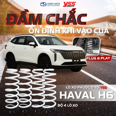 Lò xo phuộc ô tô YSS xe Haval H6 (2021-nay) Performance Spring 4pcs/set (SKA-GW-01S)