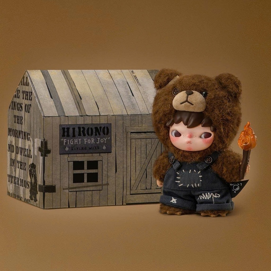 [Hỏa tốc SG - Chính hãng] Hirono Gấu - Hi Gấu - Hirono Living Wild "Fight For Joy" - Móc khóa gấu bô