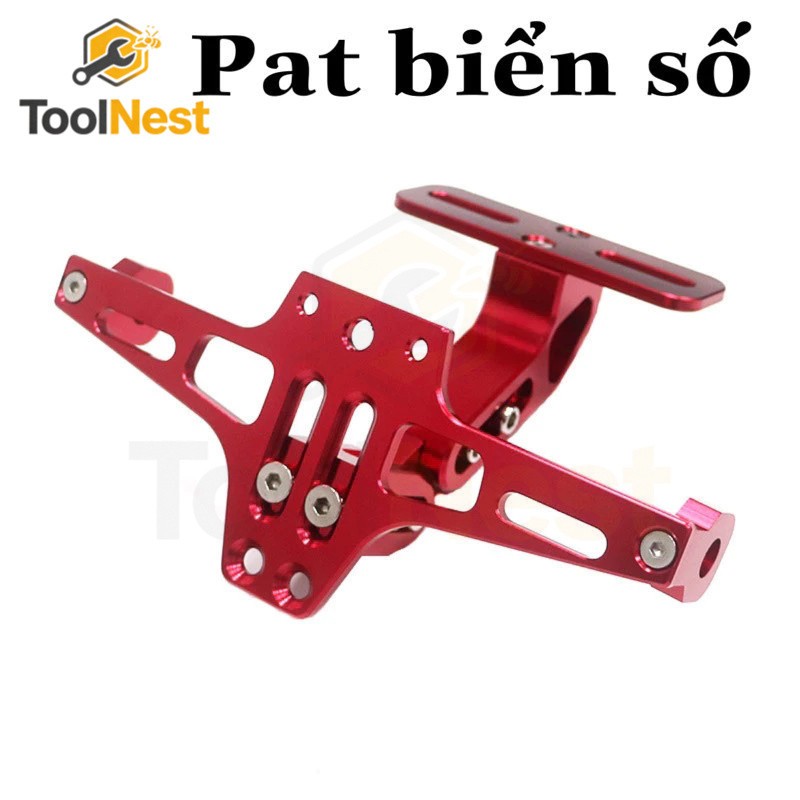 Pát biển số gập nhôm CNC gắn xe máy PKL PKN xe điện pas biển
