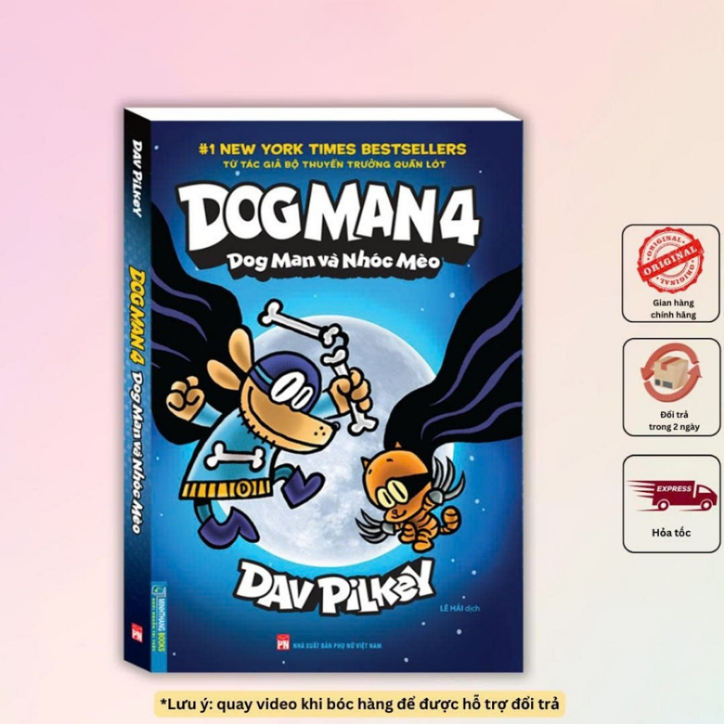 Sách - Dog Man 4 - Dog Man và nhóc mèo ( bản tiếng việt)
