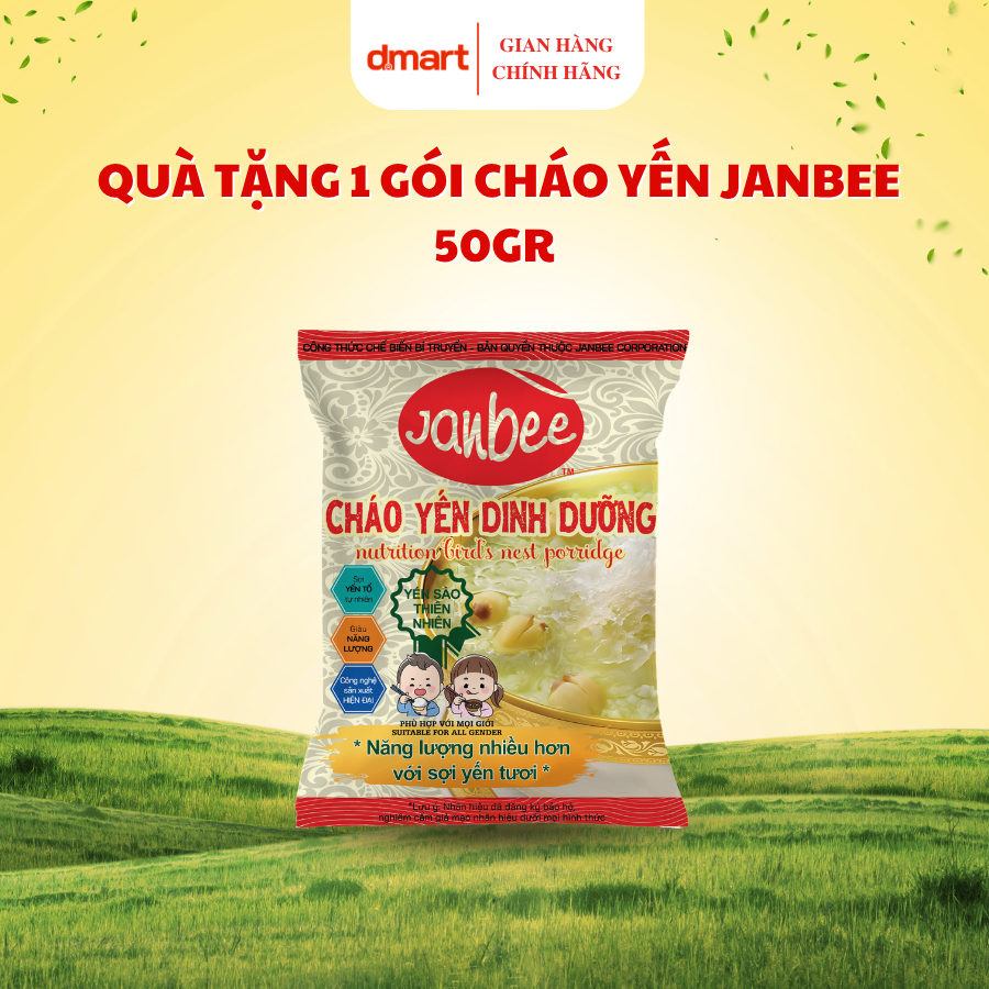 [Quà tặng không bán] - 1 gói cháo yến Janbee 50g