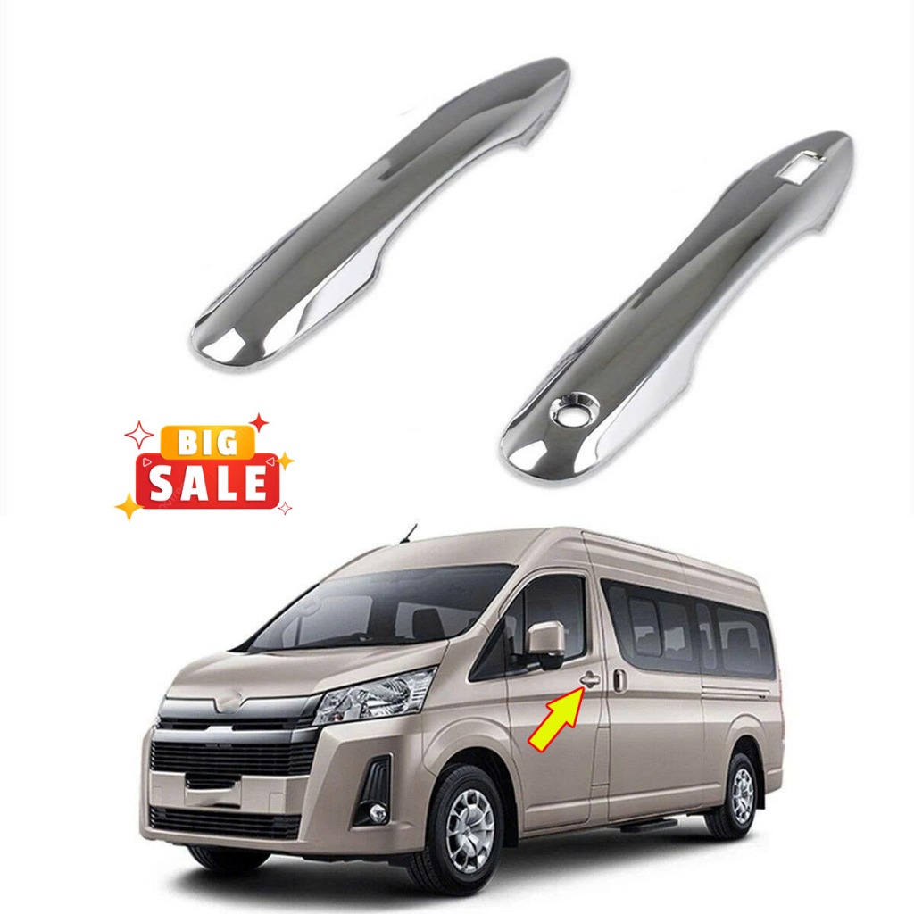 Ốp Tay Nắm Cửa Trước Hiace 2019 2020 2021 2022 2023 2024 2025 2026 - Ốp Bảo Vệ Tay Cửa Trước Hiace