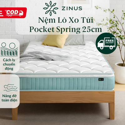 Nệm Lò Xo Độc Lập Với 3 Tầng Foam Hỗ Trợ 25cm - 10in Euro Top OPP Pocket Spring Mattress