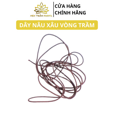 Dây Thun Chỉ Co Giãn Chuyên Xỏ Vòng Tay, Xâu Hạt Trầm Hương Handmade Màu Nâu - Mộc Trầm Hương MTH