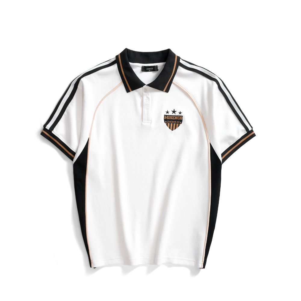 MIKENCO - Áo Polo MIKENCO Hustle Shield Polo Vải Cotton cá sấu Unisex