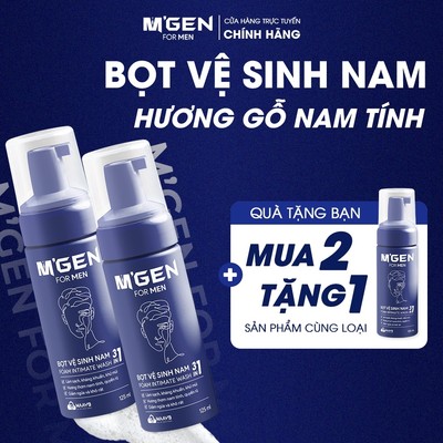 [QUÀ TẶNG KHÔNG BÁN ]Bọt vệ sinh nam giới MGEN 125ml hương nước hoa làm sạch sâu, giảm ngứa, khử mùi