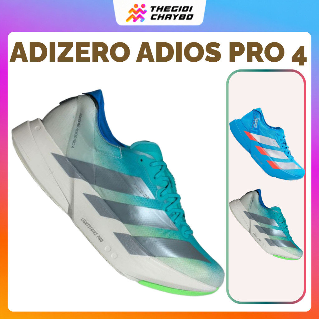 Giày Chạy Bộ Adidas Adizero Adios Pro 4 Nam – Sola Blue | LightstrikePro + Carbon EnergyRods