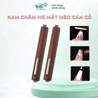 Nam châm hơ mắt mèo 3in1 đa năng cán gỗ - Nam châm lực hút mạnh chuyên dụng cho nail