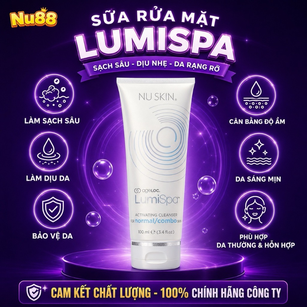Sữa rửa mặt LumiSpa Activating Cleanser chính hãng Nuskin