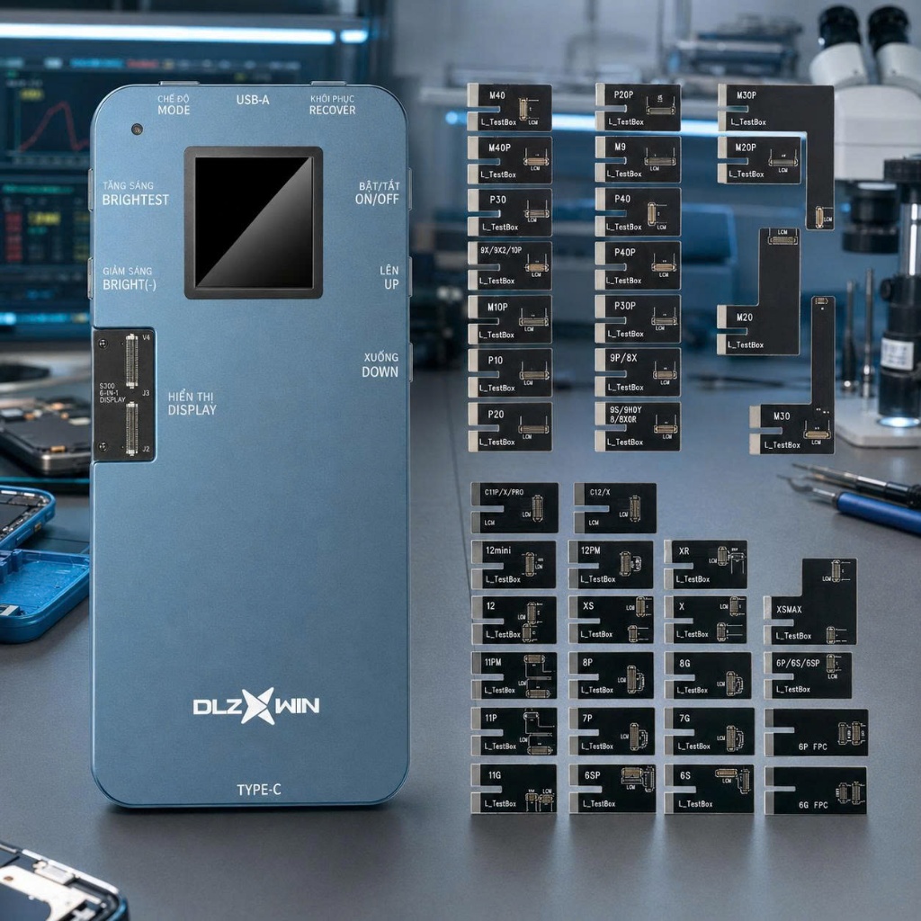 Cáp DLZXWIN DL S300 Test Màn Hình S300-S800-S200 IP 6G-13mini Box LZXWIN