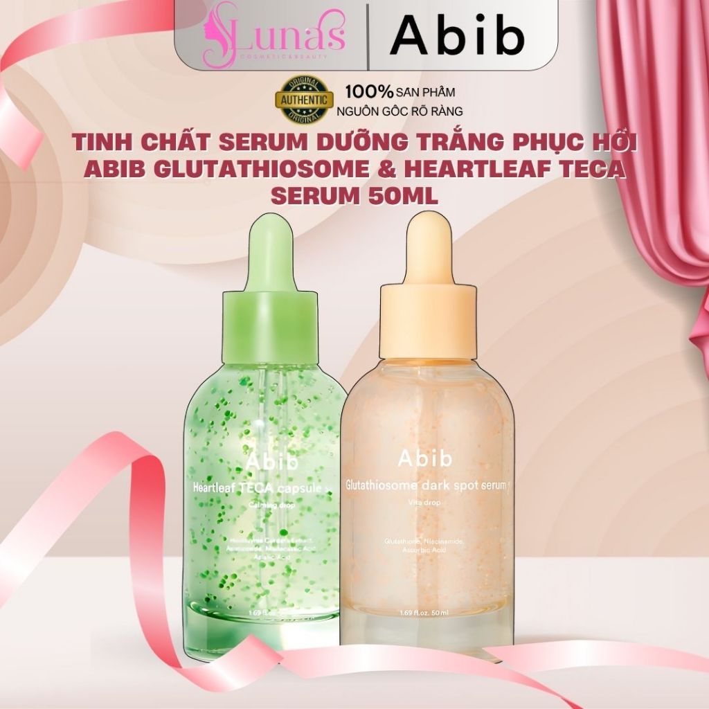 Tinh Chất Serum Dưỡng Trắng Phục Hồi Abib Glutathiosome & Heartleaf Teca Serum 50ml