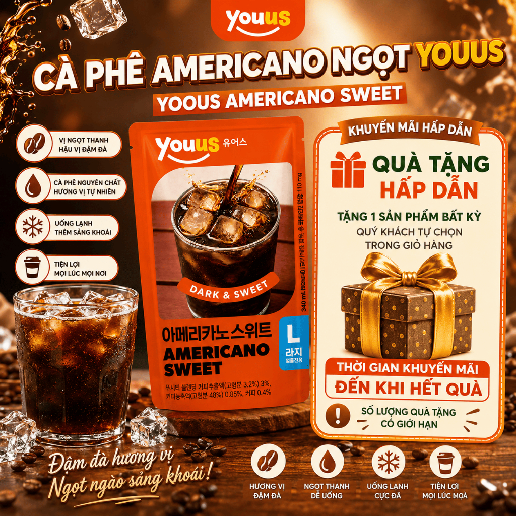Cà Phê Americano Ngọt Youus - Youus Americano Sweet