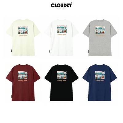 [NEW] Áo thun oversize CLOUDZY in chữ vải cotton 100% 250gsm form rộng nam nữ áo phông local brand streetwear DISCOVER