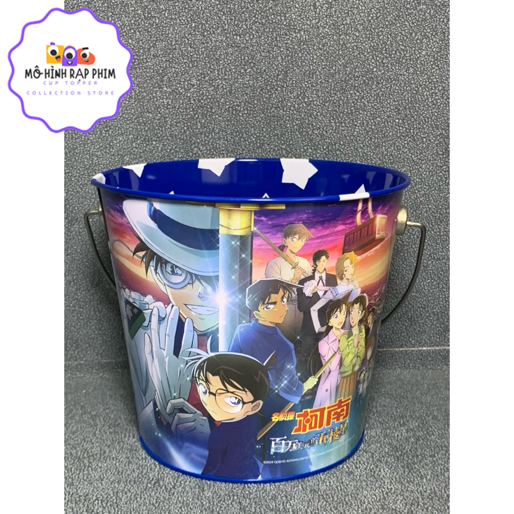 XÔ ĐỰNG BẮP RANG, POPCORN BUCKET PHIM DETECTIVE CONAN, THÁM TỬ LỪNG DANH CONAN MOVIE 27