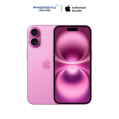Điện Thoại Apple iPhone 16 128GB - Hồng (Chip A18 | Camera 48MP | Màn 6.1 inch) - Bảo Hành 12 tháng