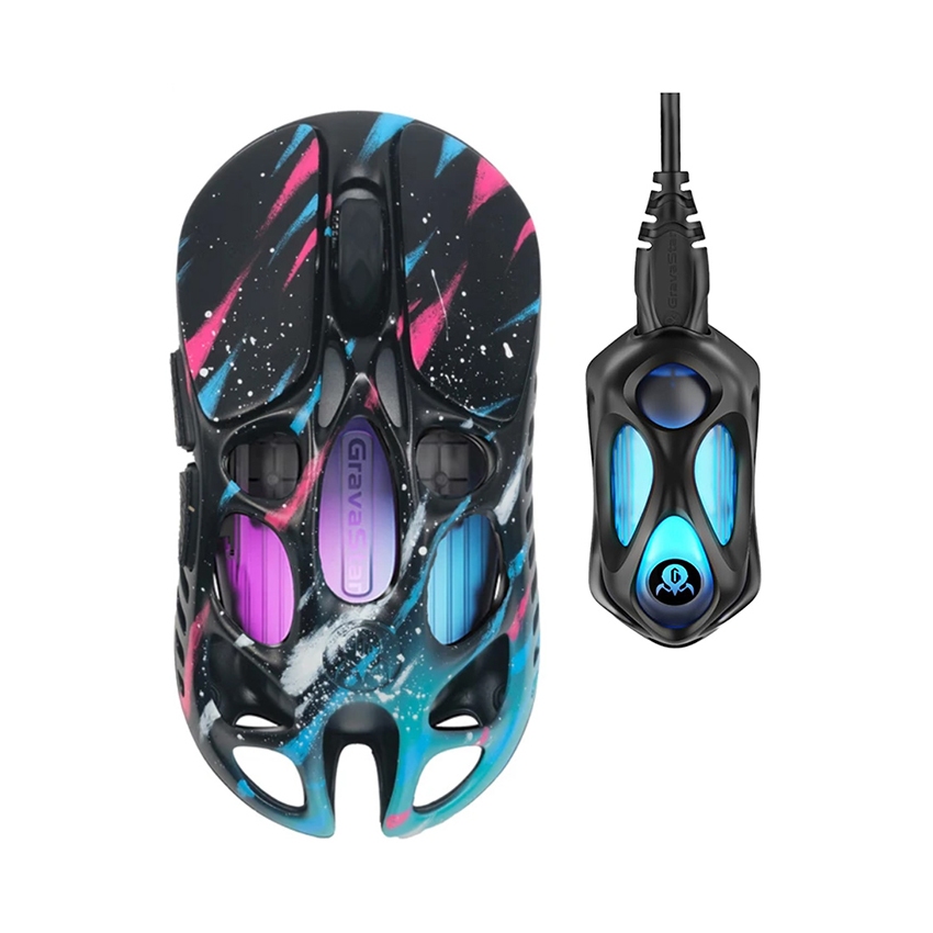 Chuột GravaStar Mercury X Pro + 8K Dongle Special Edition (Neon Graffiti) - HACOM PC BH 12TH