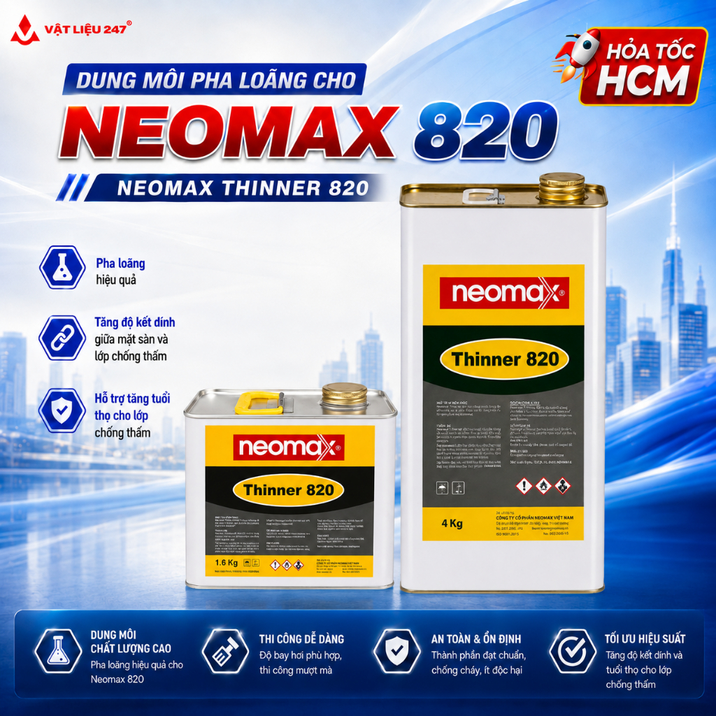 Neomax Thinner 820 | Dung Môi Pha Loãng Neomax 820 Thi Công Lớp Lót