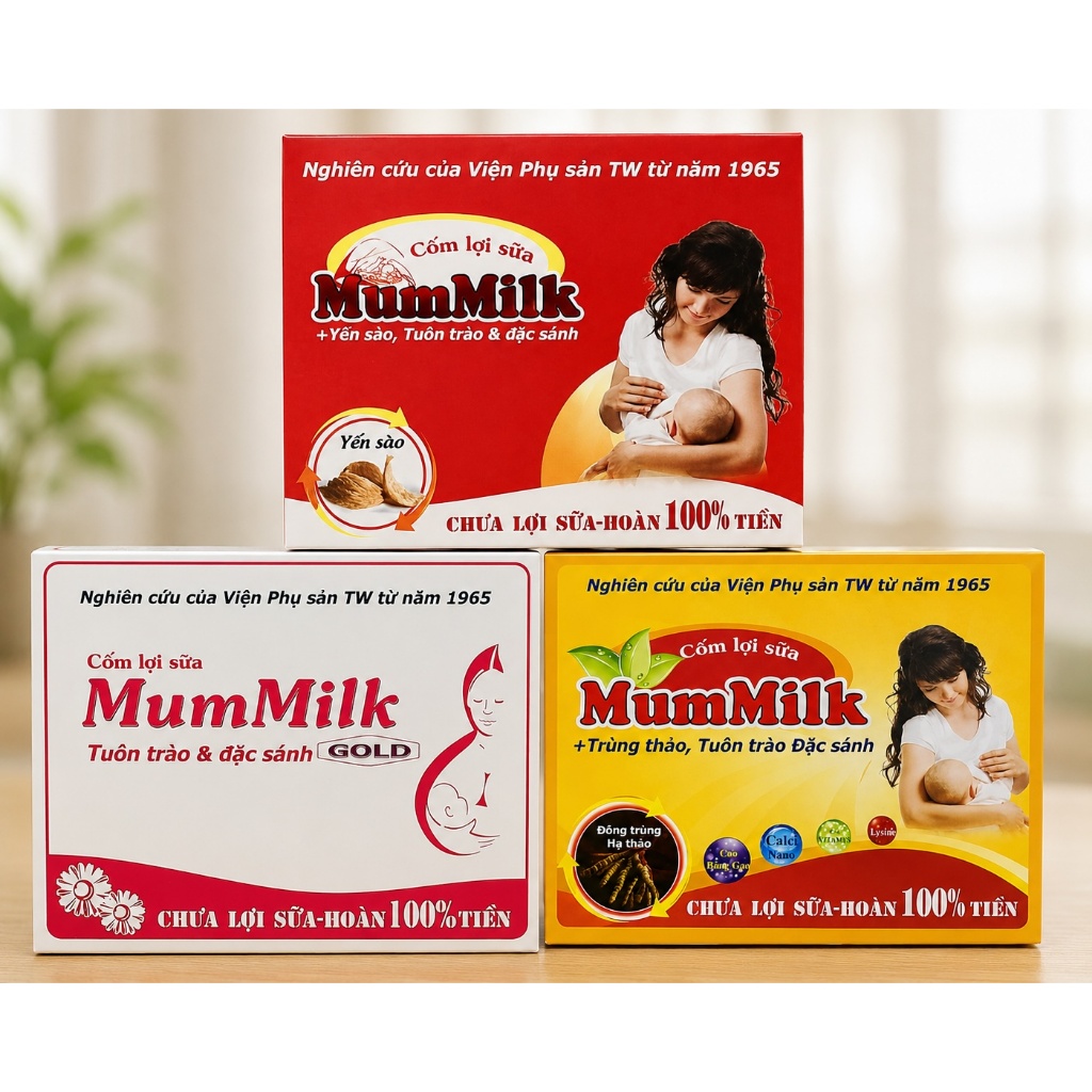 Mummilk cốm lợi sữa - mẹ khỏe, bé ngoan hộp 20 gói - chính hãng