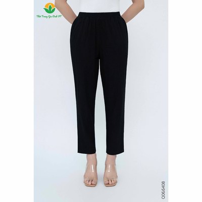 Quần dài nữ chất Linen đũi màu baggy thời trang Việt Thắng - Q06.6408