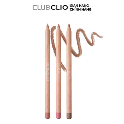 [LIVE] Chì Kẻ Viền Môi Định Hình Dáng Môi, Dễ Phối Son Clio Velvet Lip Pencil Set 1.45g (Tặng Kèm Chuốt Chì)
