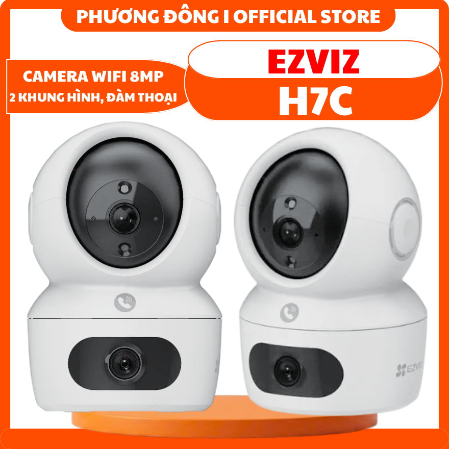 CAMERA WIFI TRONG NHÀ EZVIZ H7C DUAL 8MP (2K+) ỐNG KÍNH KÉP - CÓ MÀU BAN ĐÊM, ĐÀM THOẠI, PHÁT HIỆN D