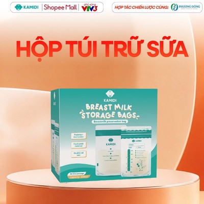 Túi Trữ Sữa Kamidi Hộp 50c Dung Tích 150ml Không Chứa BPA Có Vòi Rót Bình Sữa Tiện Lợi