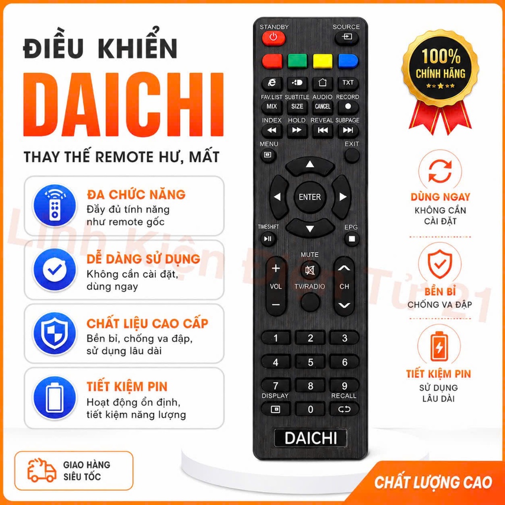 Điều Khiển Remote TV DAICHI